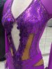 Стильное фиолетовое платье La
