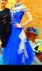 Элегантное синее платье